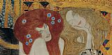 Beethoven Frieze (detail) by Gustav Klimt